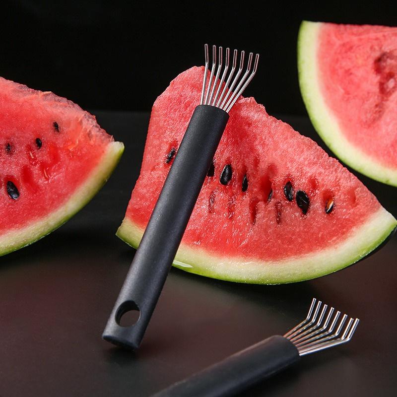 Portable Watermelon Seed Remover Stainless Steel Fruit Divider Manual Watermelon Seeding Fruit Vegetable Digging Kitchen Gadget
