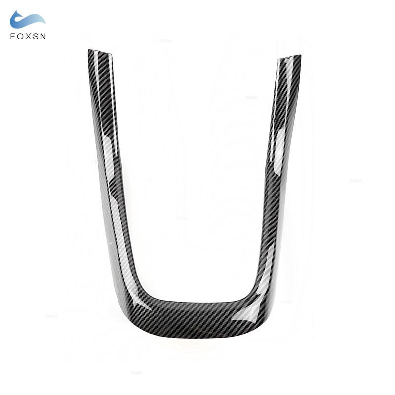 For VW Golf 6 MK6 2008 - 2013 ABS Carbon Fiber Texture Car Center Console Gear Shift Panel U Shape Frame Cover Protective Trim