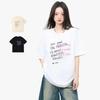 Trendy Women's Loose-Fit Cotton Short-Sleeve T-Shirt with Chic Print Design