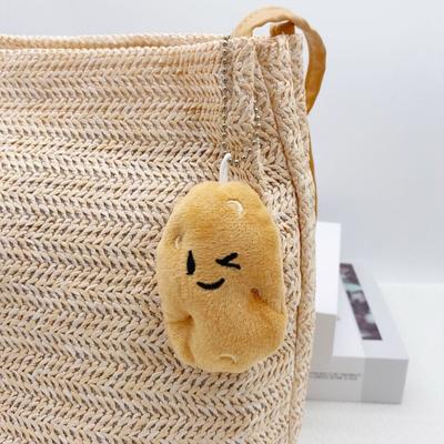 Yumuşak Kumaş Patates Bebek Anahtarlık Rozet Kolye Peluş Anahtarlık Kadın ve Kız Çocukları İçin Yaratıcı Çanta Süsü