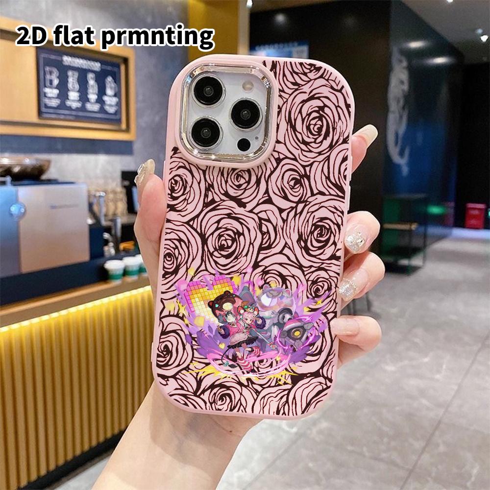 Phone Case: 2D flat design suitable for iPhone 18 17 16 15 14 13 Pro protective case, couple style, summer trendy cool gaming, Christmas and Halloween