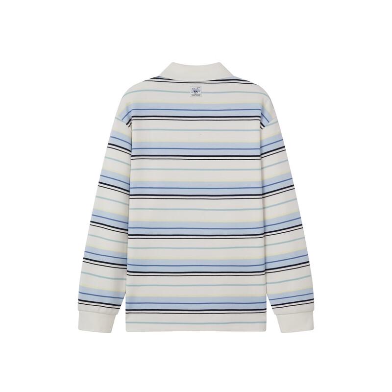 Teenie Weenie Women's Striped Polo T-Shirt with Bear Lettering
