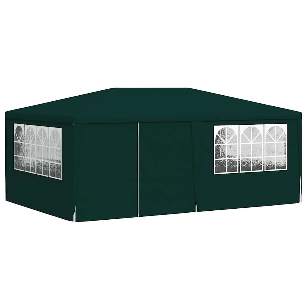 vidaXL Pro Party Tent with Side Walls 4×6 M Green 90 G/m²