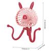 Baby Stroller Cooling Fan Portable Handheld Fan 360° Rotate Flexible Tripod Rechargeable for Bed Car Seat Travel Easter Bunny