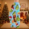 Women's Christmas Print Pants Casual Holiday Pants with No Pockets