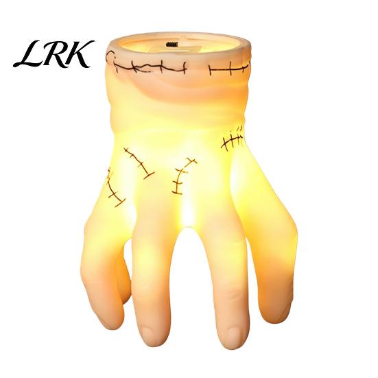 Decorative Indoor Halloween Light Pumpkin/Hand/Stump Night Light, Spooky LED Vivid Texture Ornament Atmosphere Lamp for Outdoor Party Tabletop