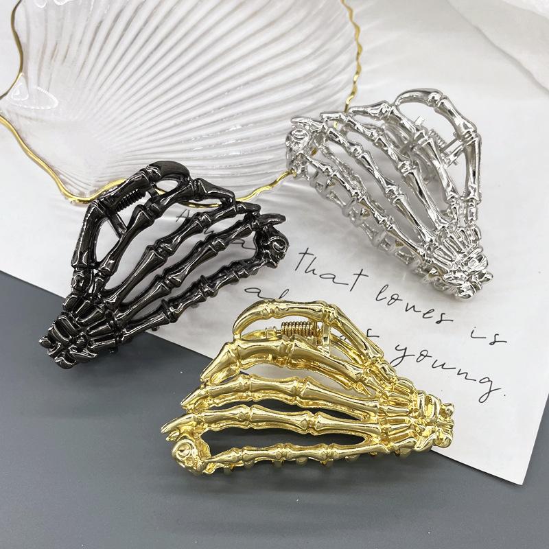 Ghost Metal Hand Grip Hair Clip Fashion Simple Claw Clip French Gift Headdress