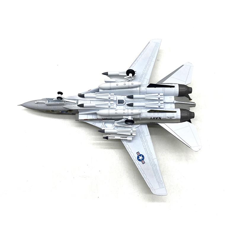 1/100 Scale USA F-14 Tomcat Fighter Alloy Model Diecast Military Missile Bomber