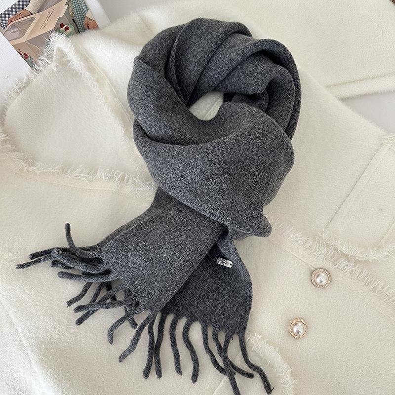 Weicher Damen-Langquastenschal für Paare Warmer Strickschal für Herbst und Winter