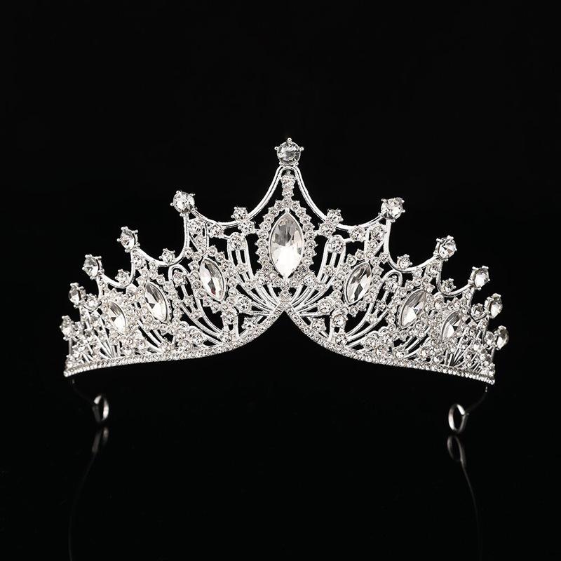 Children'S Crown Girl Crystal Crown Headgear Korean Fairy Princess Style Temperament Dress Accessories Crown Hair Accessories