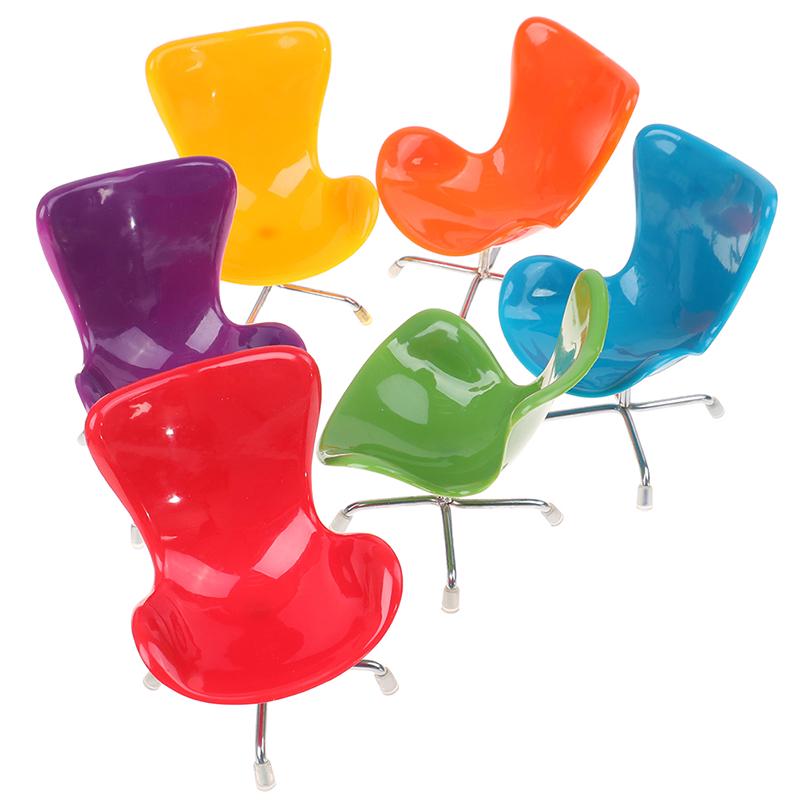 1Pc 1/6 Dollhouse Miniature Chair Furniture Model Toys For Doll House Decoration