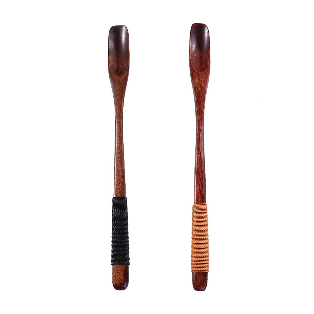 Cake Dessert Wooden Stirring Long Handle Cappuccino Teaspoon Espresso Spoon Coffee Scoop Stirrer