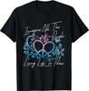 Imagine Hippie People Living Life In Peace and Love T-Shirt