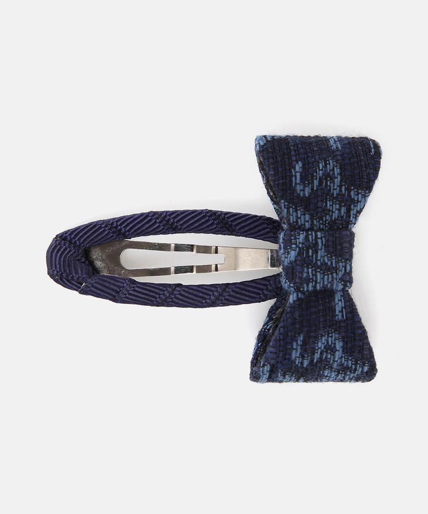 White Sands Denim-Like Jacquard Mini Hair Clip Kids Luna