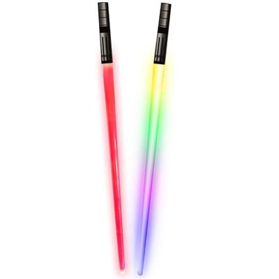 Lightsaber Chopsticks Light Up Portable Party Lightweight LED Glowing Chopsticks for Halloween Holiday Carnival Concerts Raves