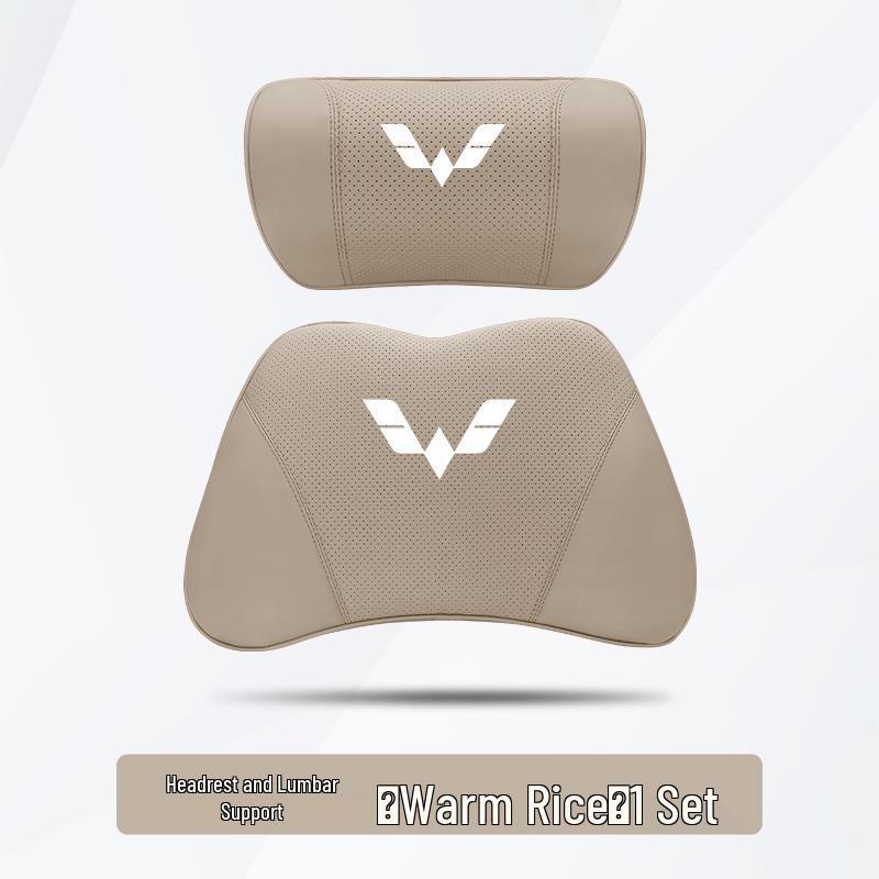 Wuling Car Headrest & Lumbar Support Cushion (Compatible with S/PLUS/S1/S3/V/Jiachen/Rongguang)