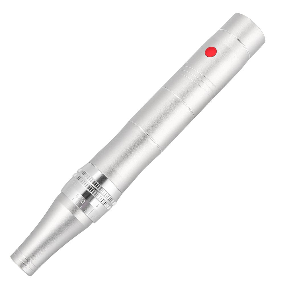 Electric Micro Needle Pen Skin Repairing Spot Removing Tattoo Beauty MachineSilver