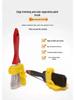 Color Separation Brush for Walls & Ceilings, Wooden Handle, No-Shed Design