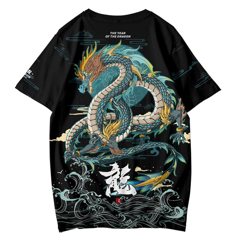 Men's T-Shirt Fashion  Animal Dragon Pattern Clothing Printed Outdoor Daily Short Sleeve