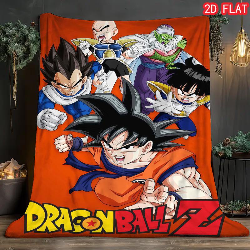Dragon Ball Collection Blanket Cozy Flannel Warm Blanket for Anime Fans Collection Display THW