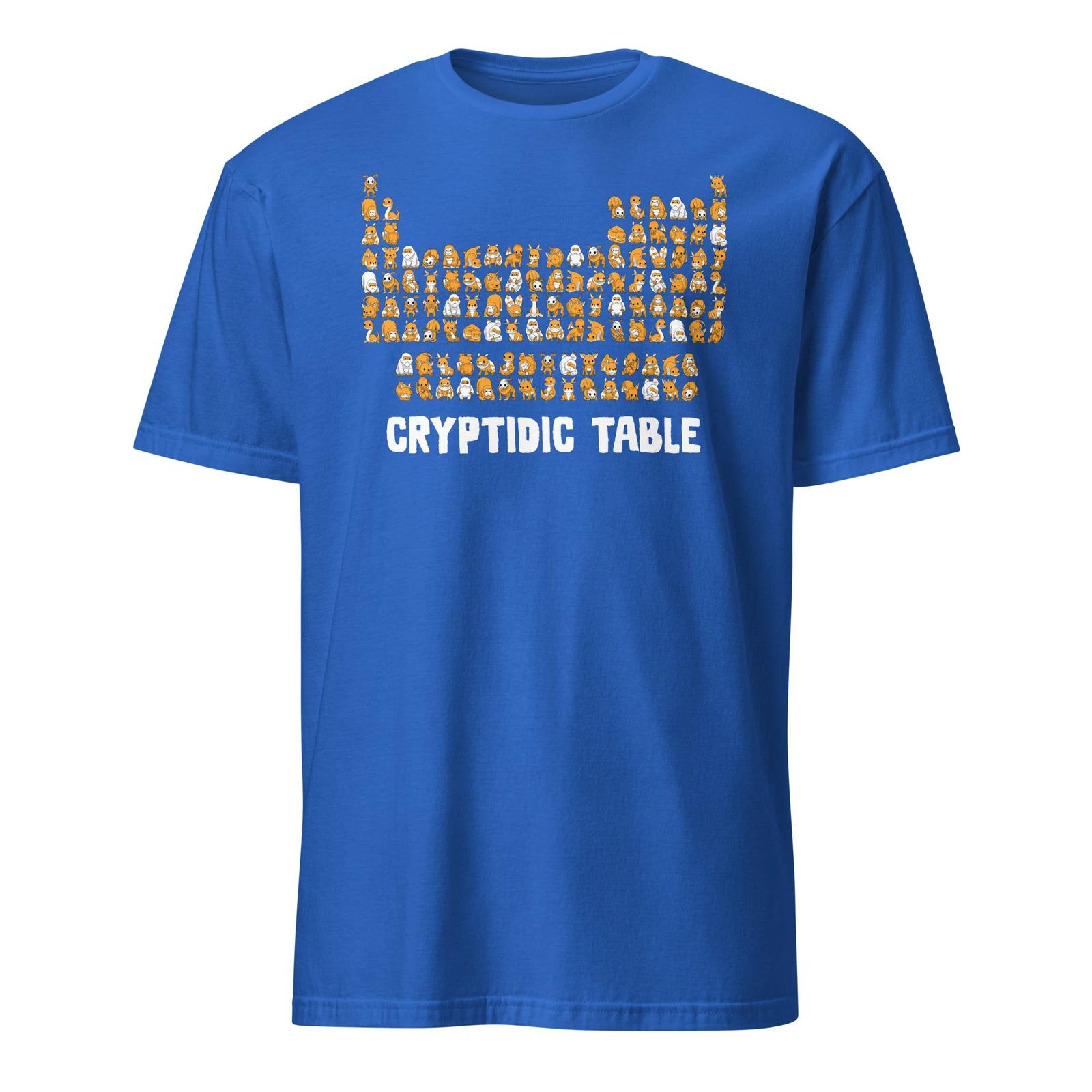 

Periodic Table Shirt Cryptid Chemistry Science Cryptozoology T-Shirt Size S-3XL 3XL