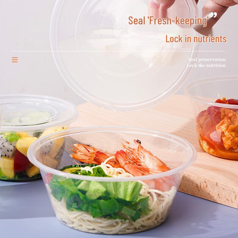 Xidian 450ml Disposable Round Food Container with Lid