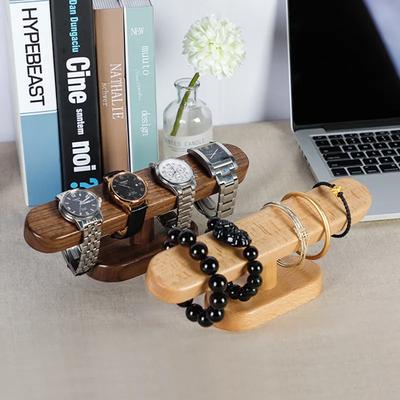 Walnut Watch Bracket Display Holder Jewelry Bracket Chain Anklets Hanger Stand Racks Organizer For Counter Shows