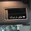 Trust In God Car Rearview Mirror Sticker - Reflective Car Body & Laptop Decoration