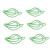 100PCS Metal Paper Clips Green Leaf Shaped Bookmark Clips for Business Cards Office Documents Notes Photos