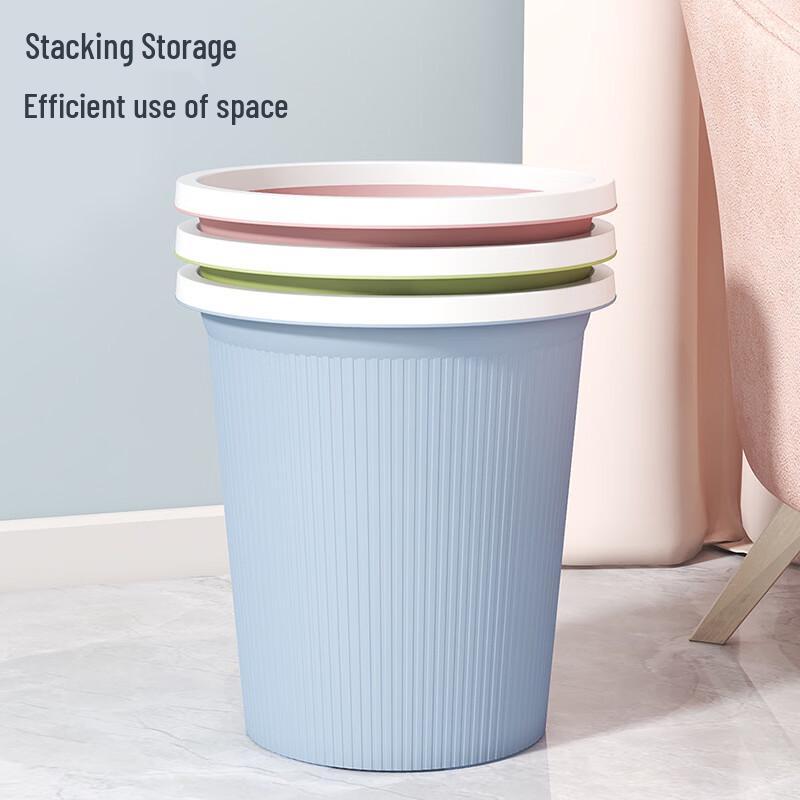 Mini Light Green Lidless Trash Can 5-Pack