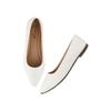 Shoetopia Women'S Whitetextured Bellies Stylish Pointed Toe Flats For Office, Casual & Daily Eu38