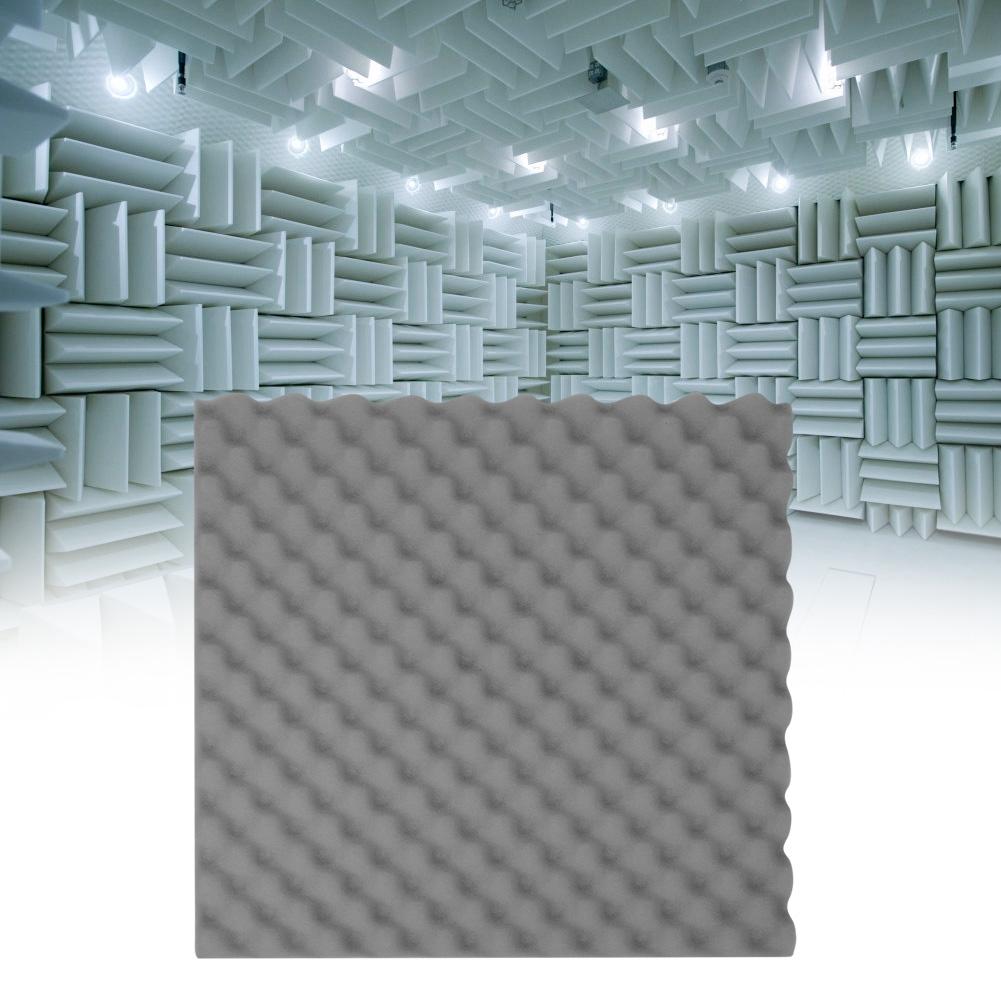 6Pcs Soundproof Padding Foam Sound Insulation Deadening Material for Studio Indoor Wall50x50x3.5cm