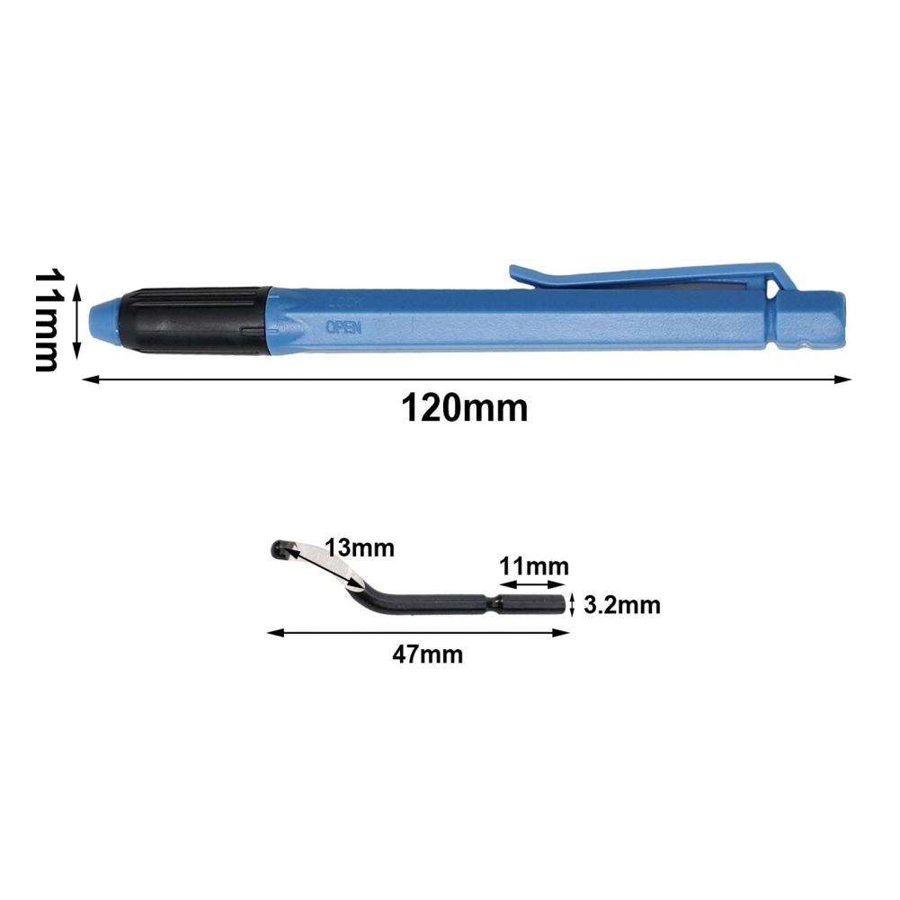 Handle Blade With Handle Trimming Cutter Blue+Black 2pcs/set