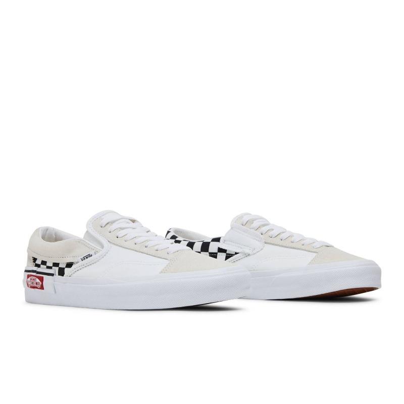Vans Scarpe da Uomo Slip-On CAP 'White Black Checkerboard' VN0A3WM527I