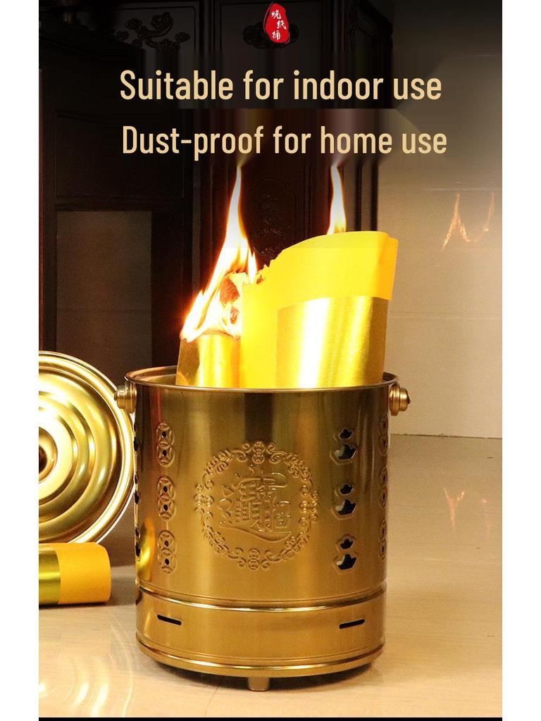Incinerator Fire Bucket for Burning Paper and Incense