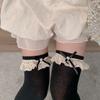 1 Pair Ruffle Thigh High Socks Tube Frilly Socks Long Tube Socks for Girl Over Knee Stockings Princess Style Dress Socks