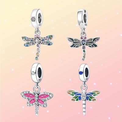 Beautiful Pendant For DIY Bracelet Necklace Making Dragonfly Series Pendant Exquisite Romantic Fashion Jewelry Accessories Gift