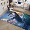 Whale Theme Office Carpet Chair Mat: Large Size, Non Slip Desk Pad for Home Decor, Suitable for Bedroom, Living Room, and Various Rooms