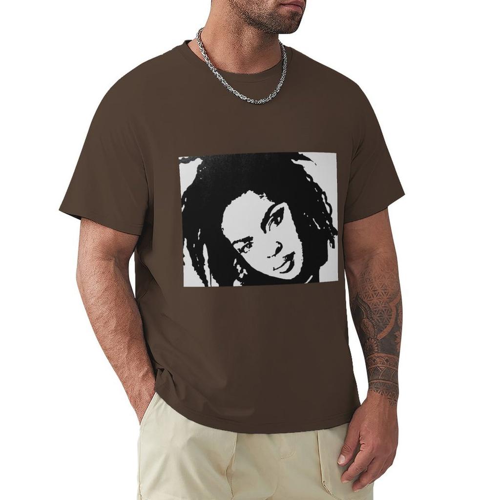 Lauryn Hill T-shirt Vintage Anime T-shirt Skjortor Grafiska T-shirts Träningssweatshirts, Herr