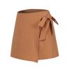 Women's Linen Wrap Shorts High Waist Tie Closure Casual Summer Skort Lightweight Breathable Fabric Comfortable Fit