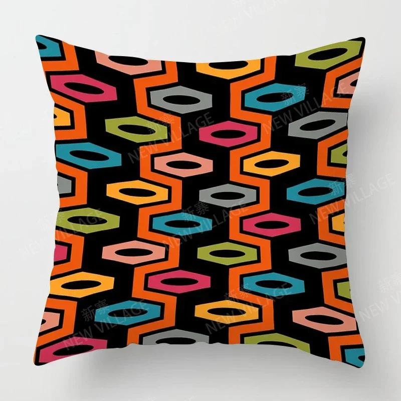 Nordic Fall Home Decor Autumn Throw Pillow Case Sofa Cushion Cover Modern   Geometry