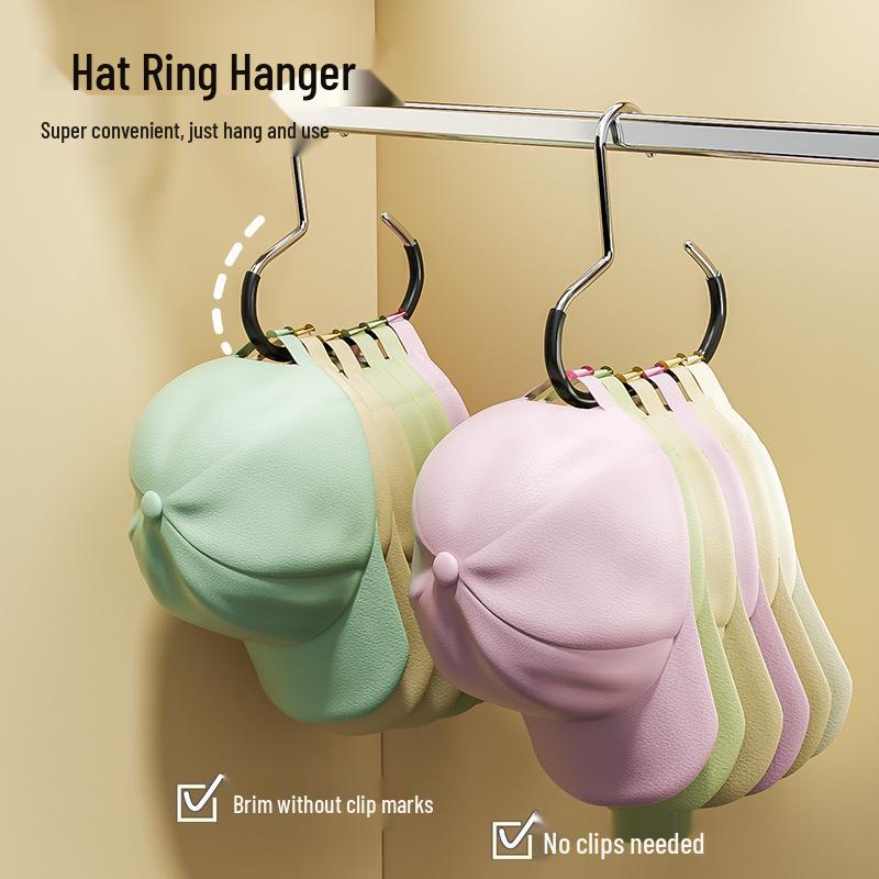 Non-slip Hat, Scarf & Baseball Cap Storage Hooks for Dorms