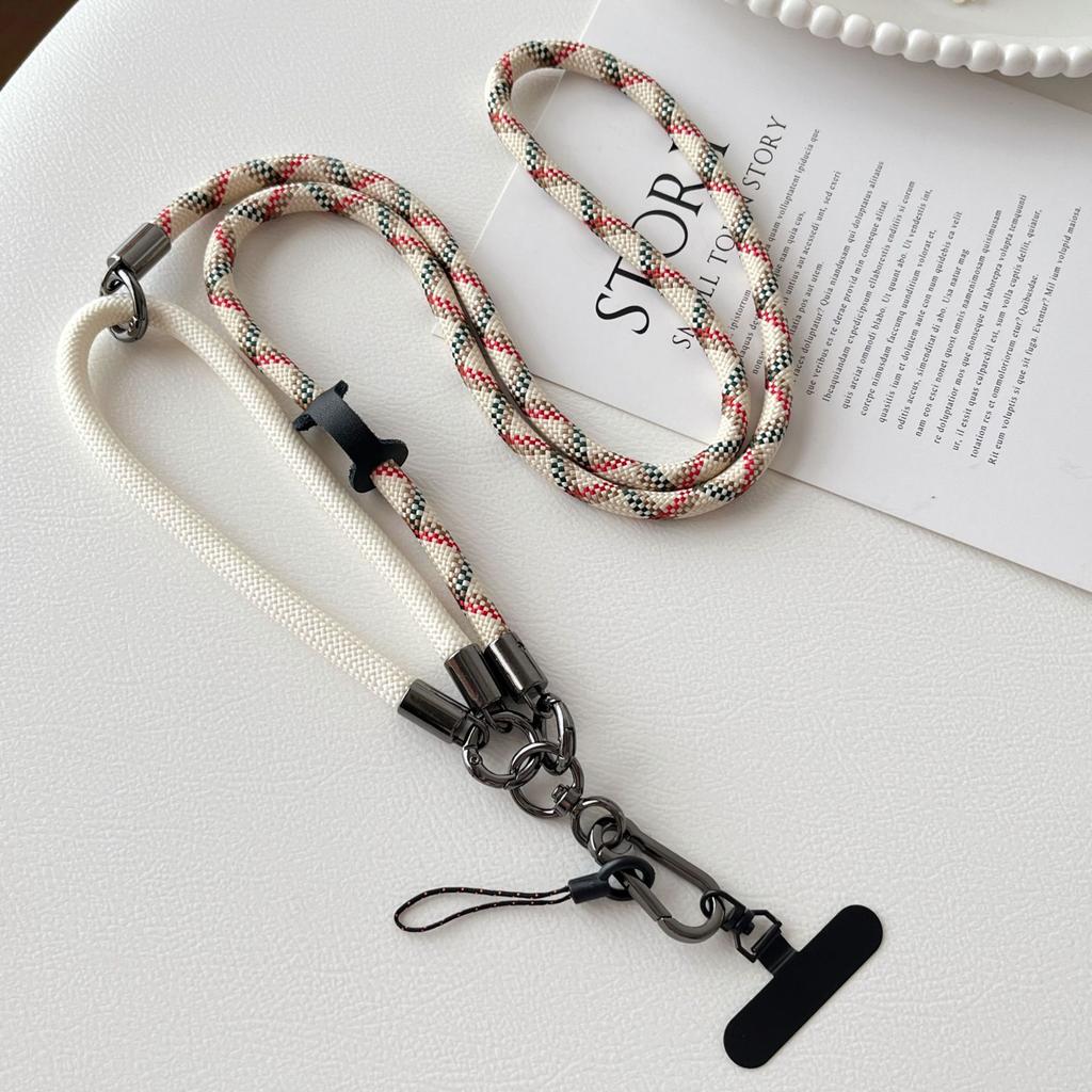 8Mm Thick Mobile Phone Lanyard, Multi-functional Three-in-one Oblique Span, Strap Neck Hanging Portable