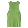 round Neck Elastic Narrow Shoulder Sleeveless Vest