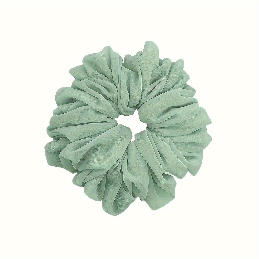 Large Chiffon Scrunchies for Women Satin Elastic Hair Ties Ponytail Holder Headwear Hair Ties Fashion Intestine Ring Hair Band