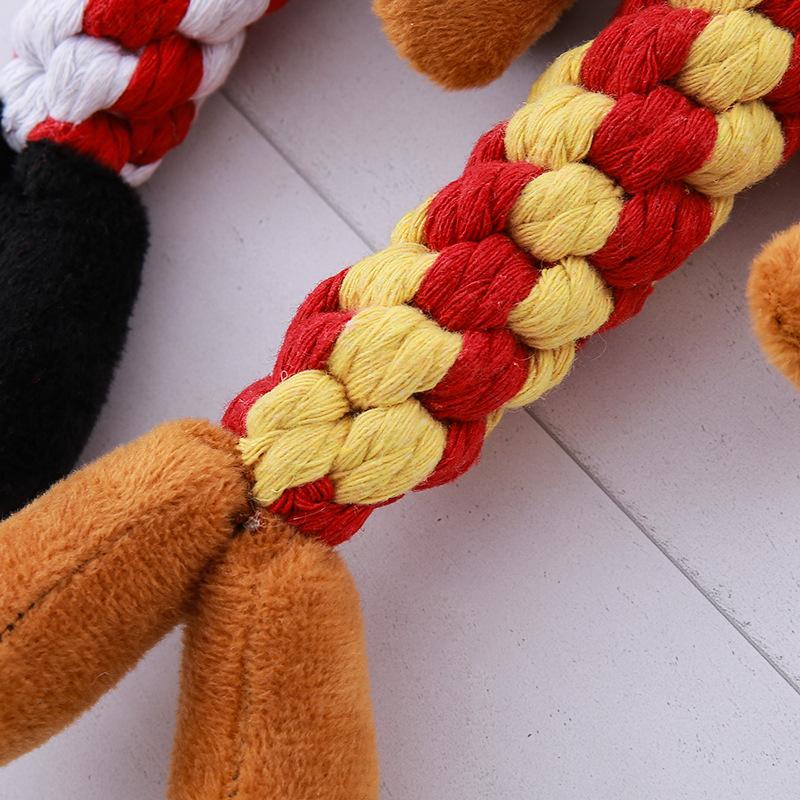 Pet Cotton Rope Toys for Puppies, Durable Teething, Small Dog Interactive Toys, Cat Supplies