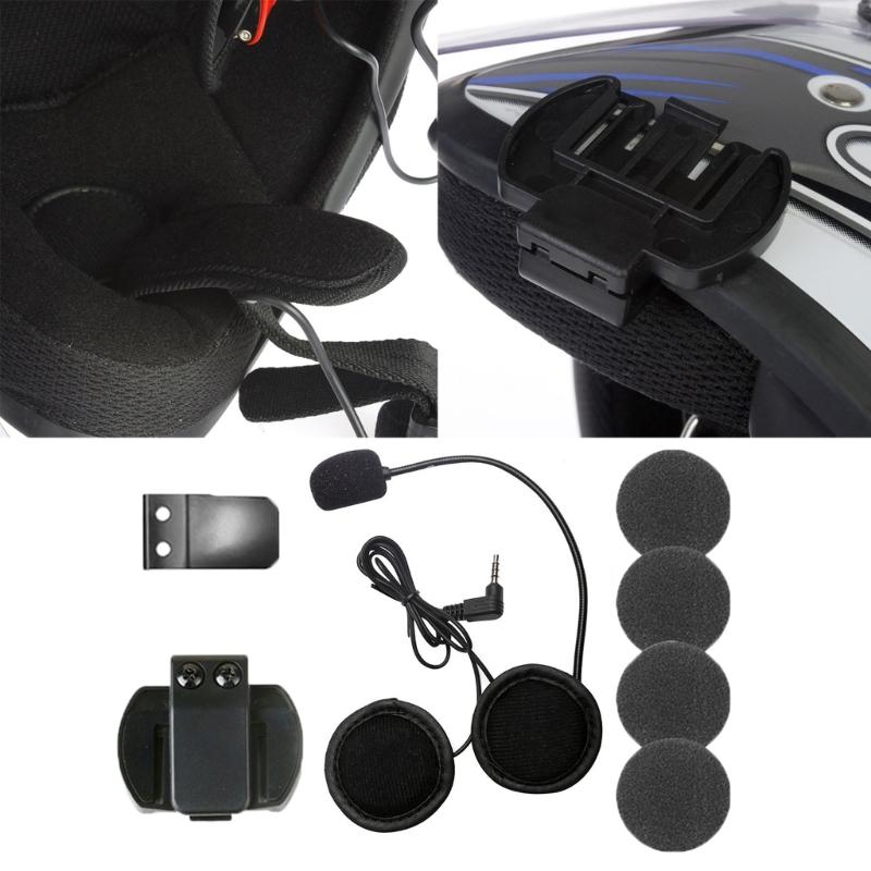 Universelles Helm-Soundsystem mit Geräuschunterdrückung Wasserdichte Motorrad-Intercom-Zubehör Einfach zu bedienen für V4