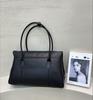 Niche Design Large Capacity Tote Document Handbag Shoulder First Layer Vegetable Tanned Cowhide Commuter Business