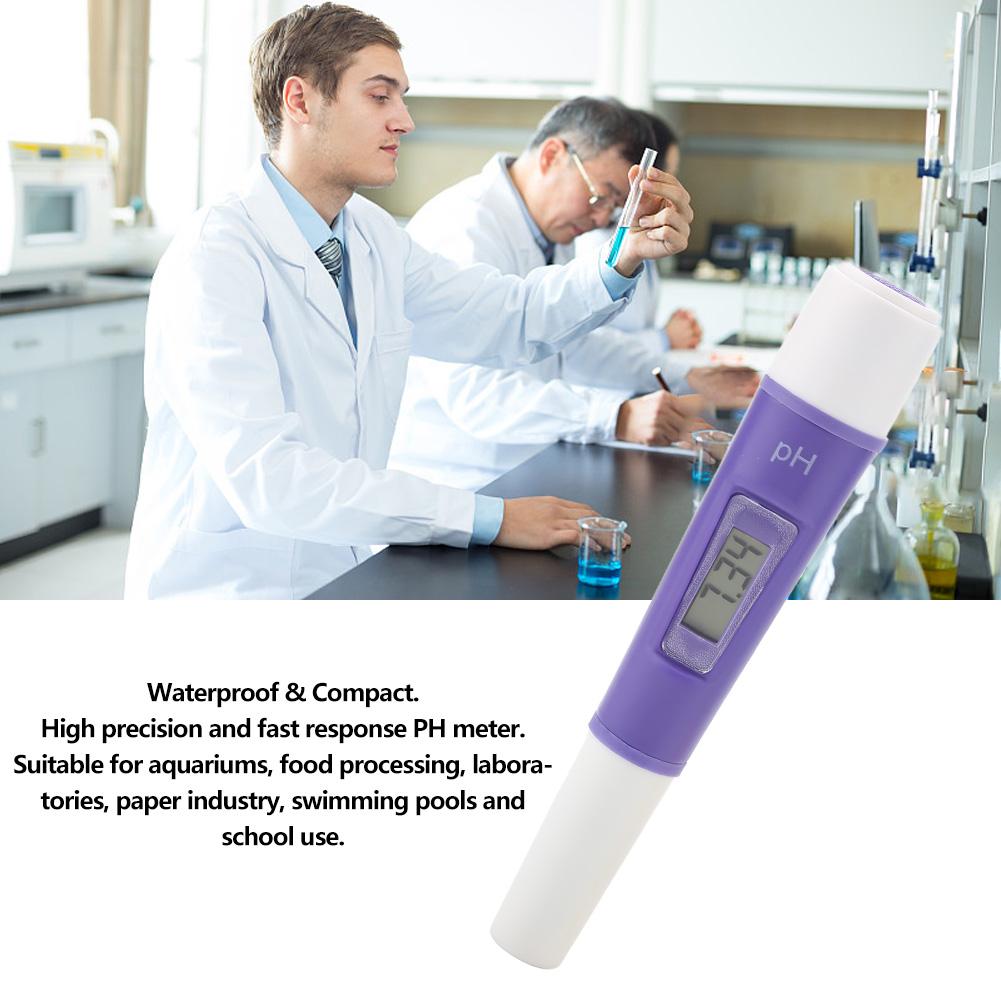 PH037 Waterproof Digital PH Meter Portable Water PH Tester for Drinking Water Aquarium Lab