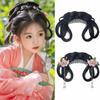 Headdress Hanfu Ancient Costume Wigs Synthetic Integrated Hair Bun Girls Chinese Chignon  for Kids